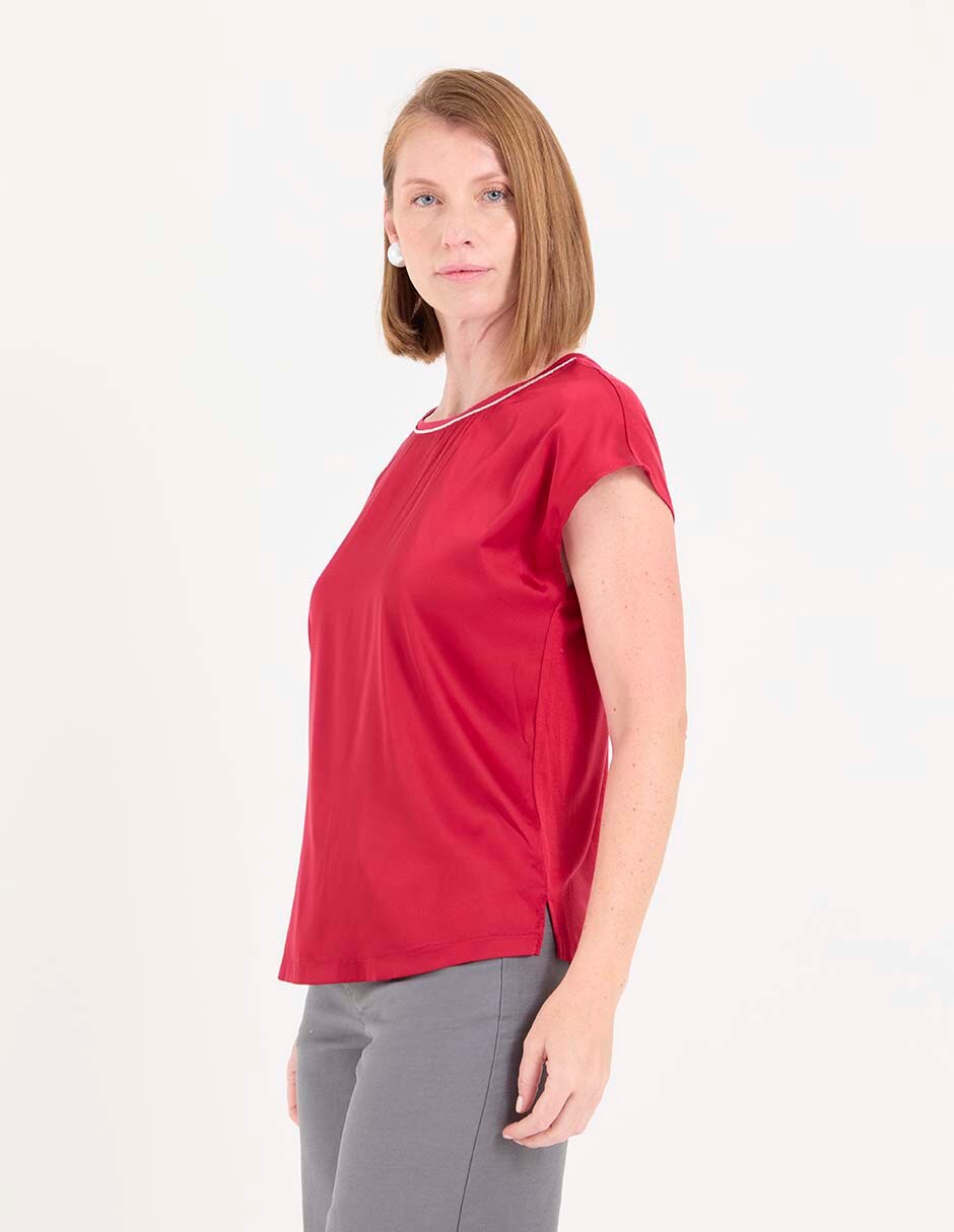 Blusa manga corta para mujer 5