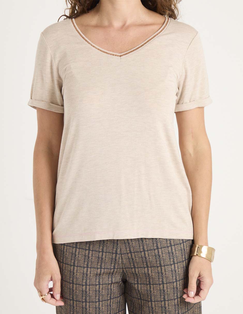 Blusa manga corta para mujer 5