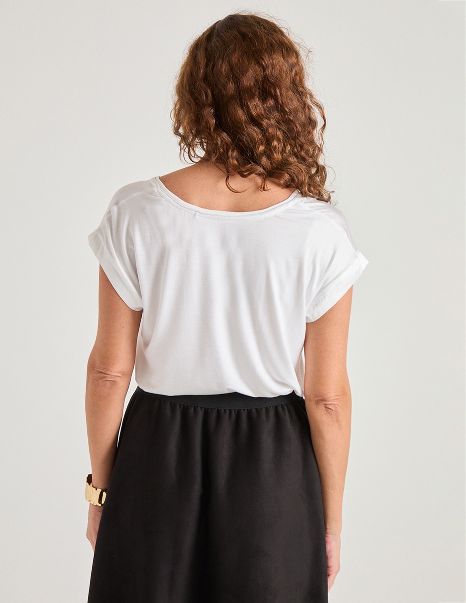 Blusa manga corta para mujer 2