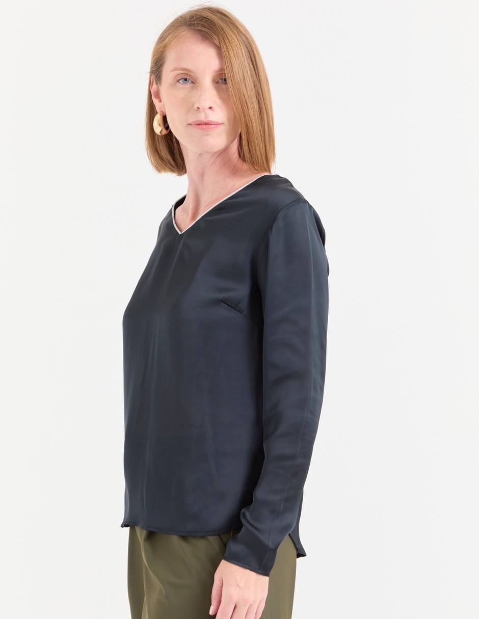 Blusa manga larga para mujer 5