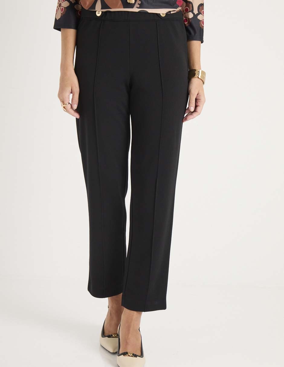 Pantalón de vestir straight para mujer Pantalón de vestir straight para mujer