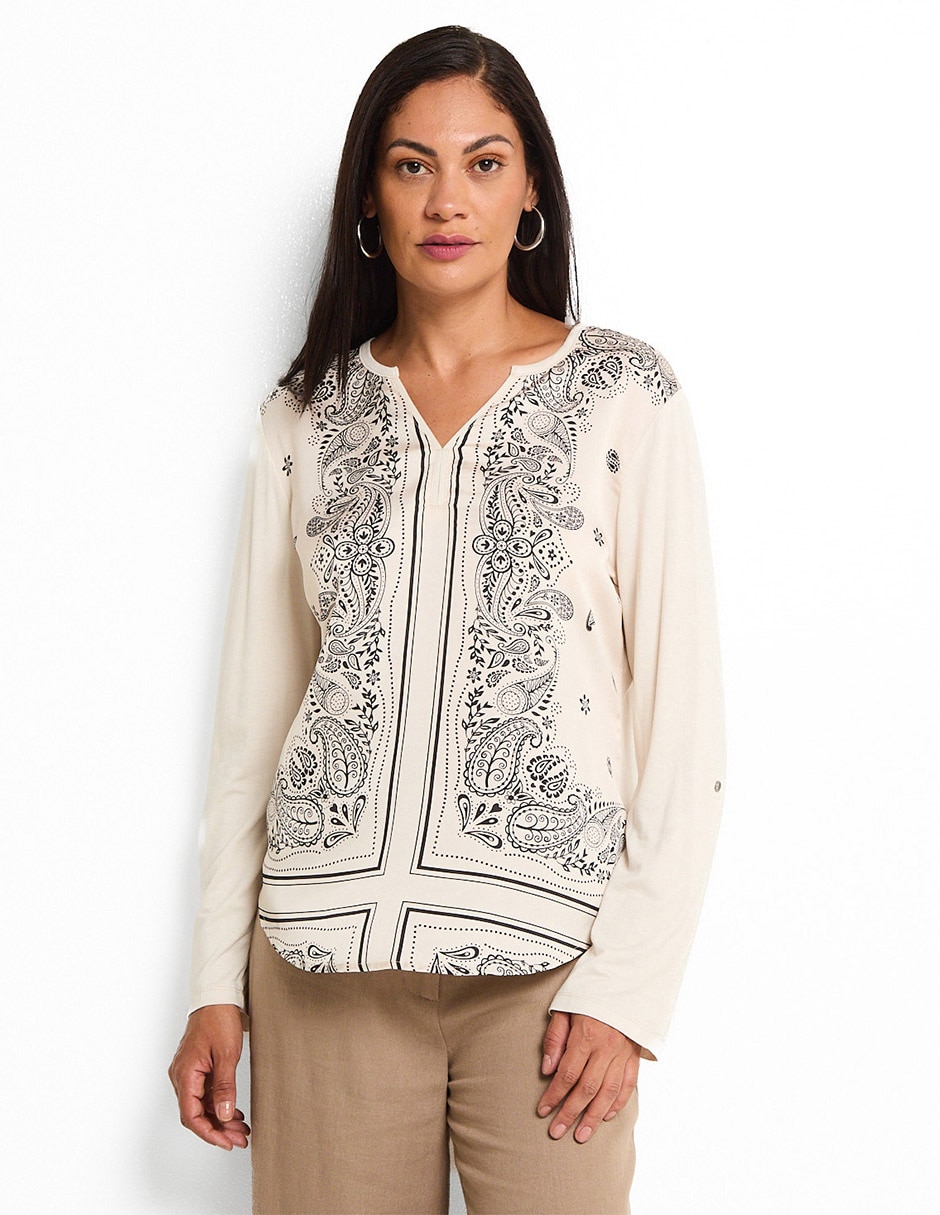 Blusa manga larga para mujer 1
