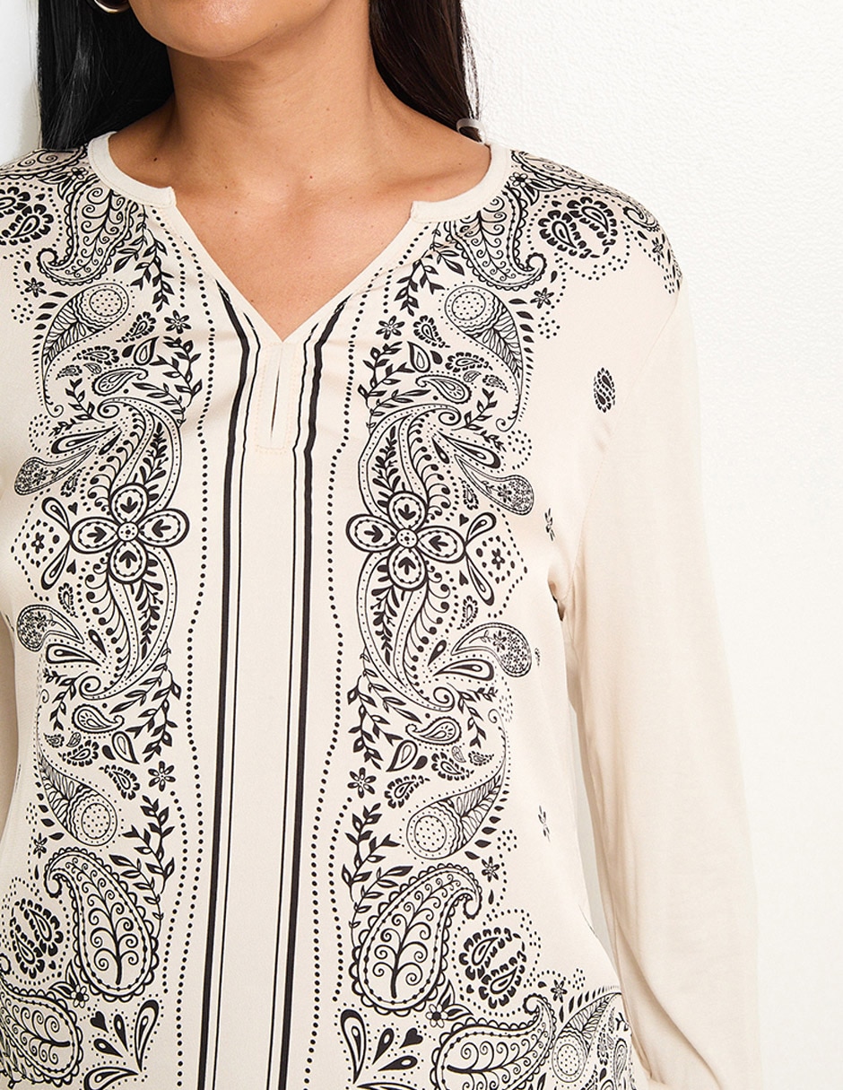 Blusa manga larga para mujer 4