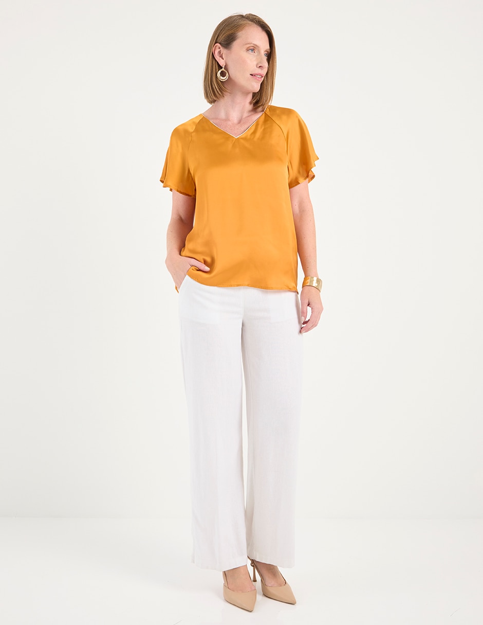 Blusa manga corta para mujer 3