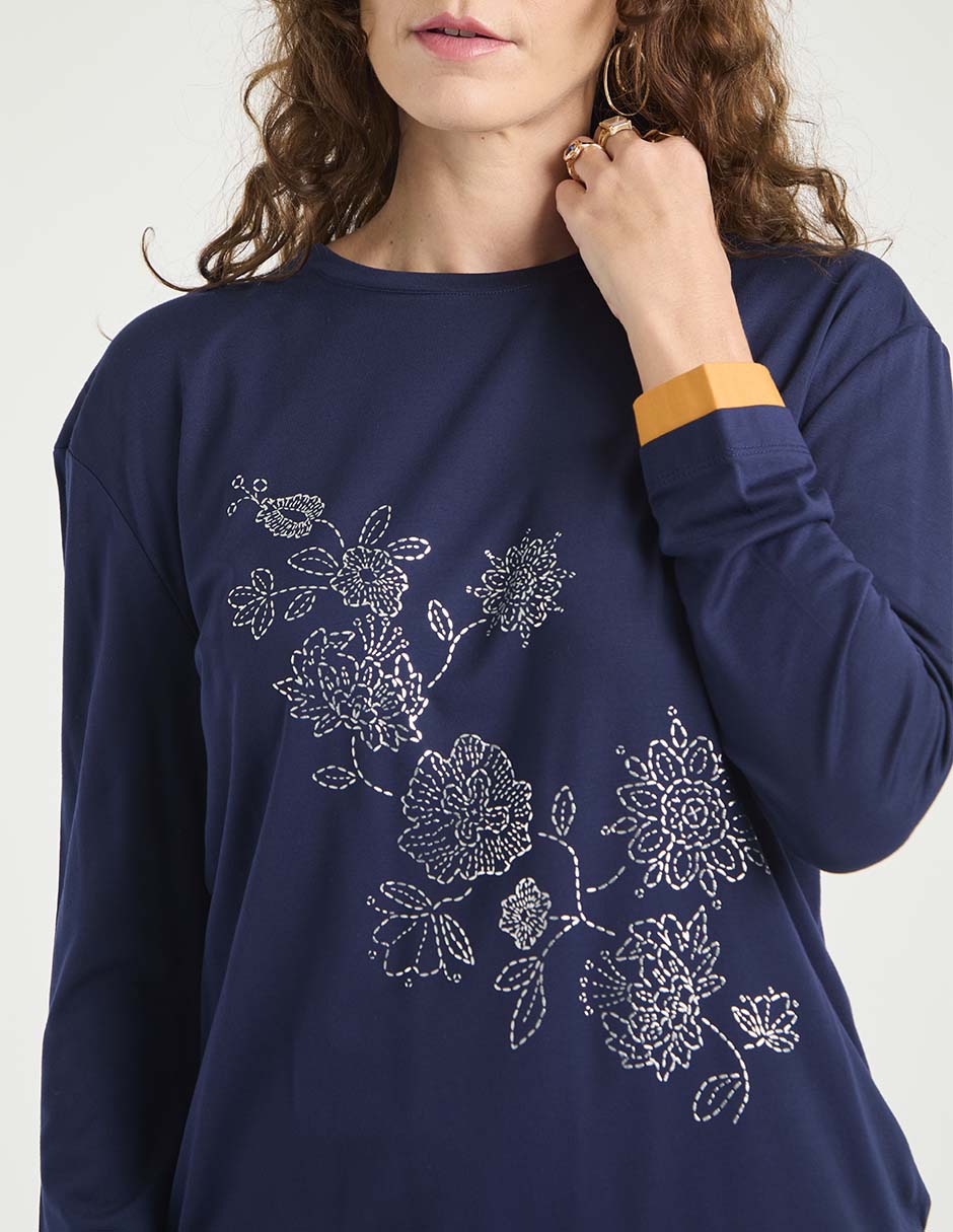 Blusa manga larga para mujer 4
