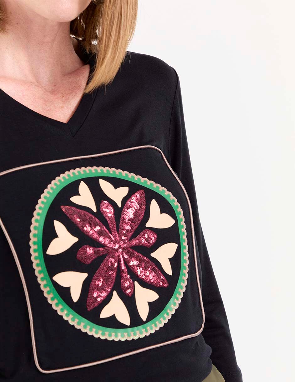 Blusa manga 3/4 para mujer 4