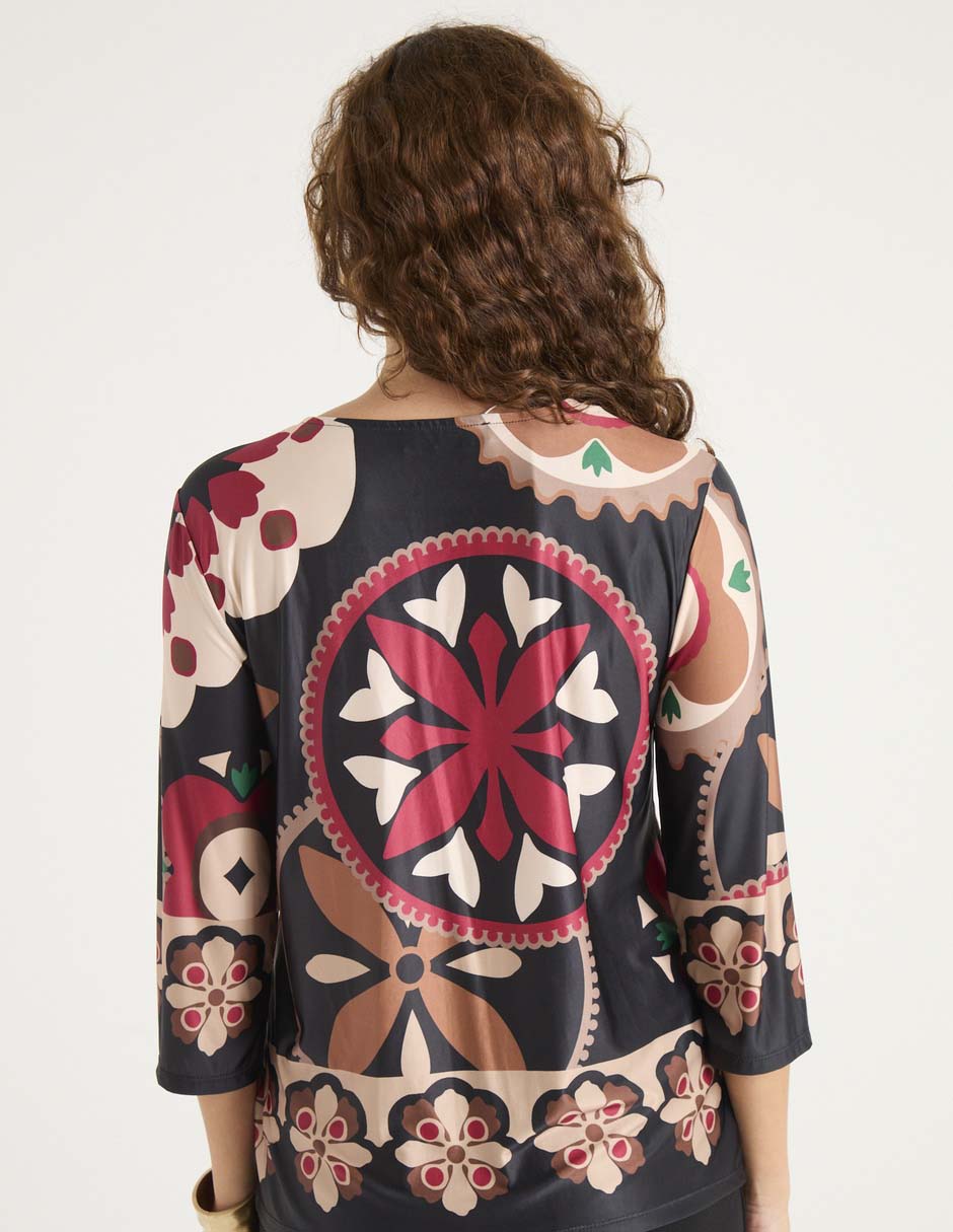 Blusa manga 3/4 para mujer 2