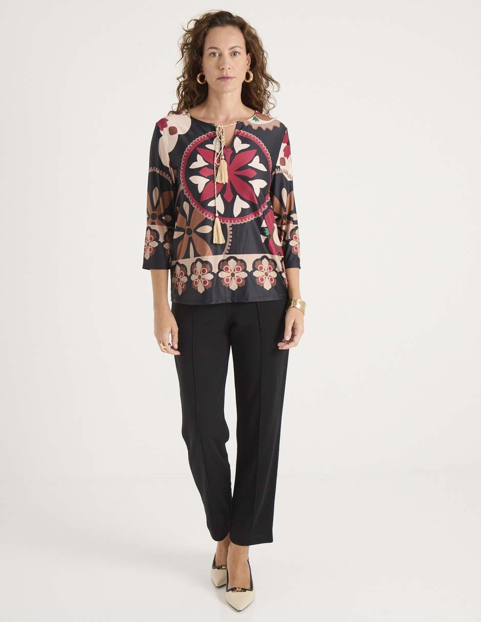 Blusa manga 3/4 para mujer 3