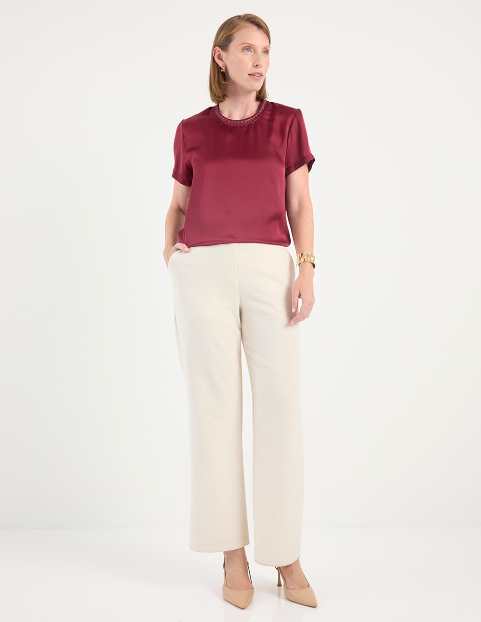 Blusa manga corta para mujer 3