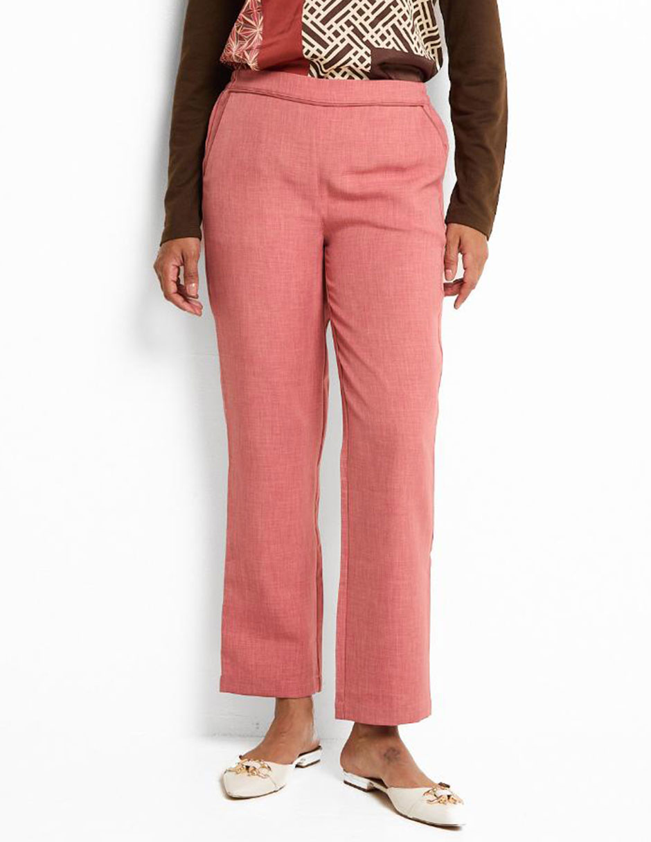 Pantalón relaxed straight para mujer
