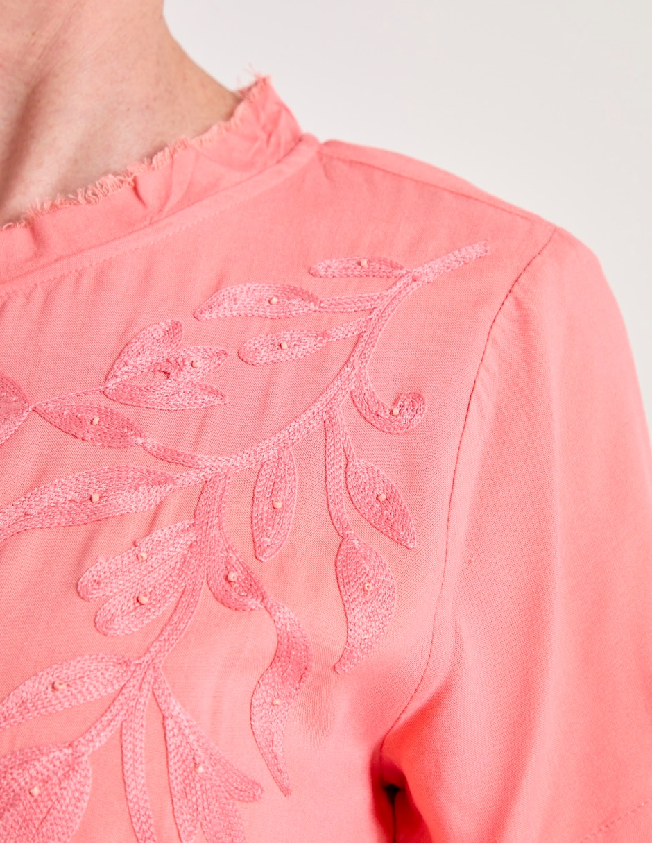 Blusa manga corta para mujer 4