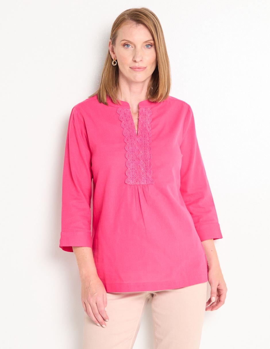Blusa manga 3/4 para mujer