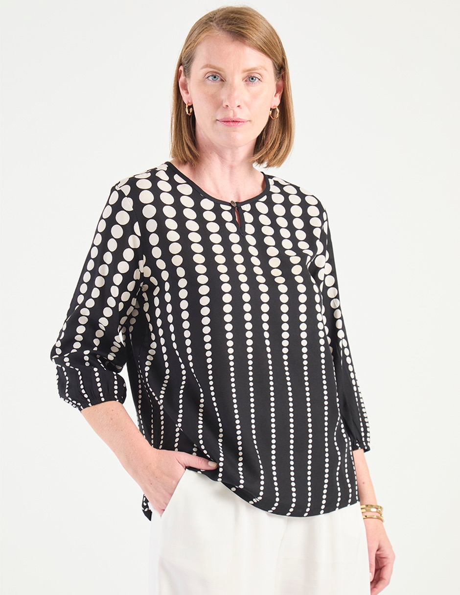 Blusa manga 3/4 para mujer Blusa manga 3/4 para mujer