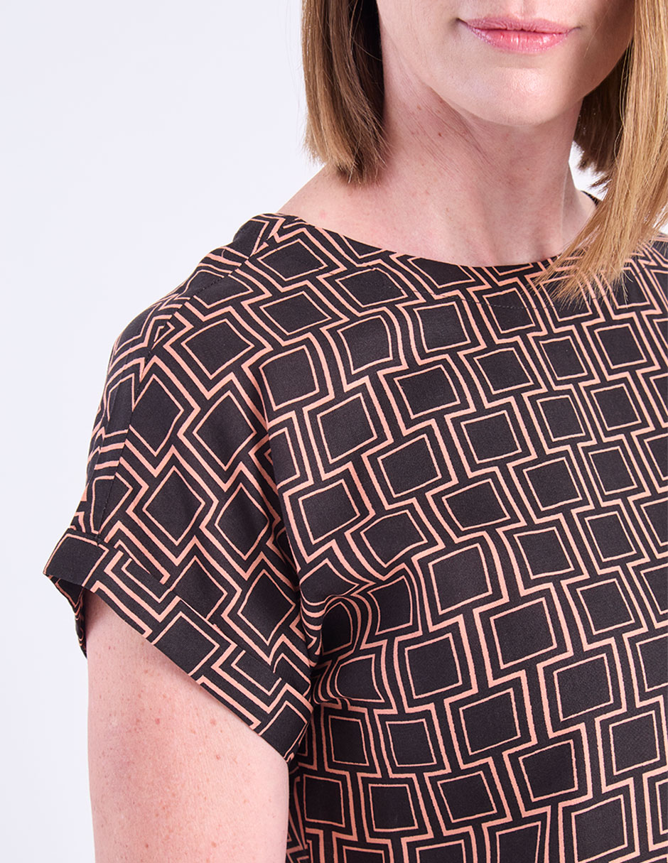 Blusa manga corta para mujer 4