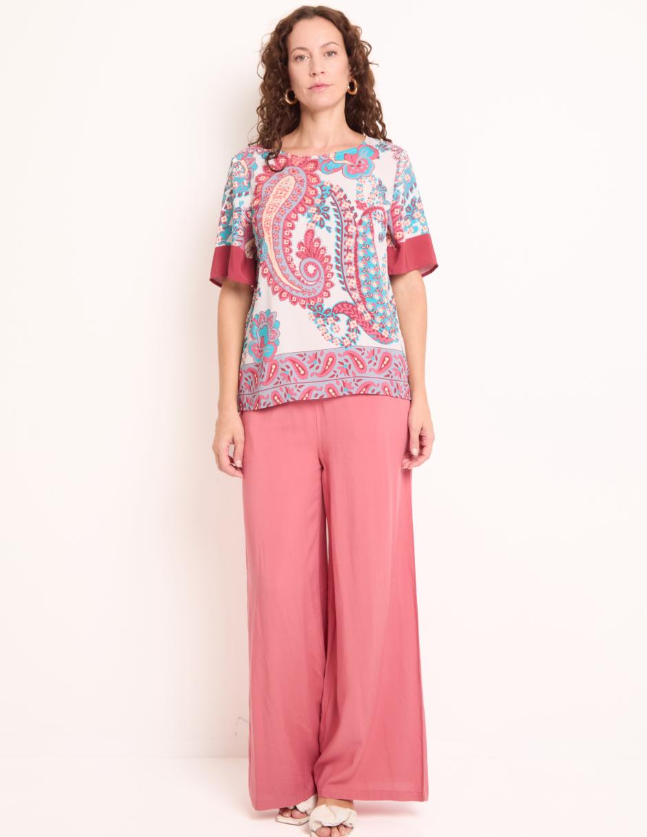 Blusa manga al codo para mujer 3