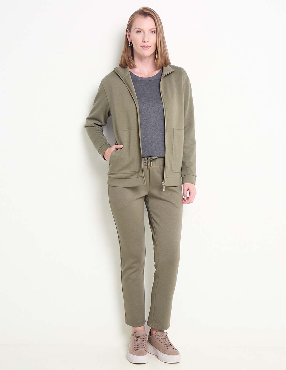 Pants slim con jareta para mujer 3
