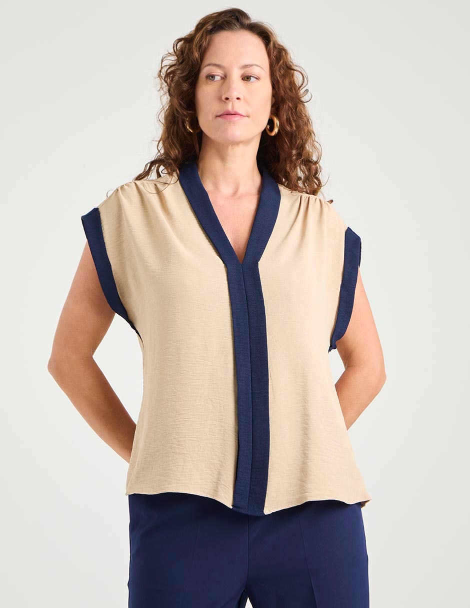 Blusa manga corta para mujer 5