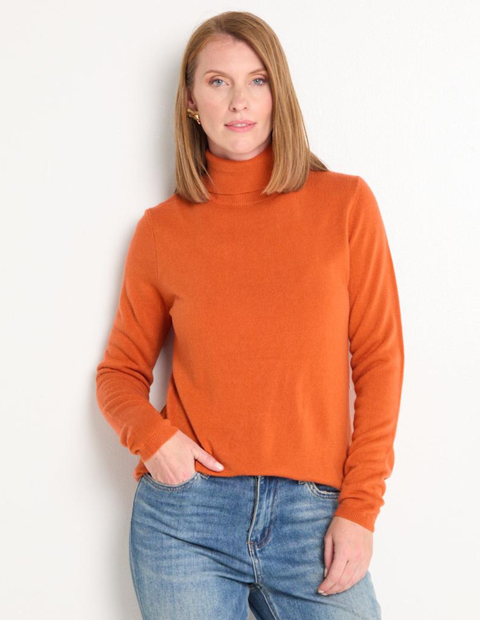 Suéter cuello tortuga para mujer