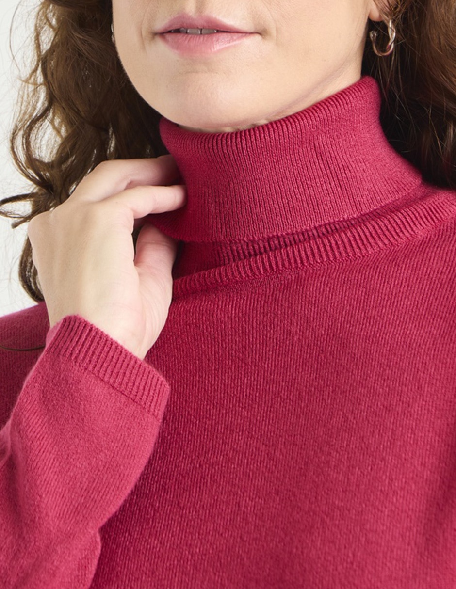 Suéter cuello tortuga para mujer 4