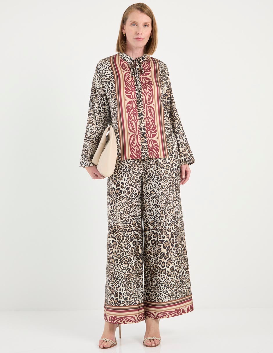 Pantalón relaxed wide leg para mujer 3