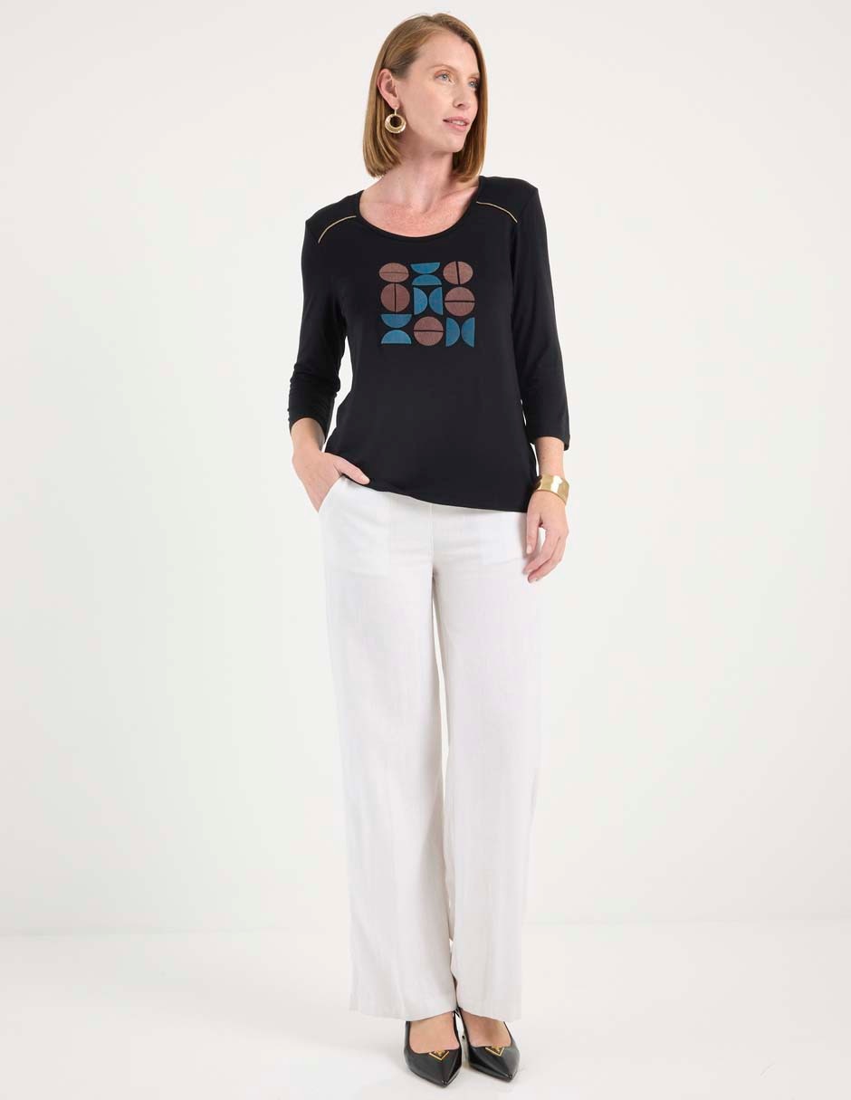 Blusa manga 3/4 para mujer 3
