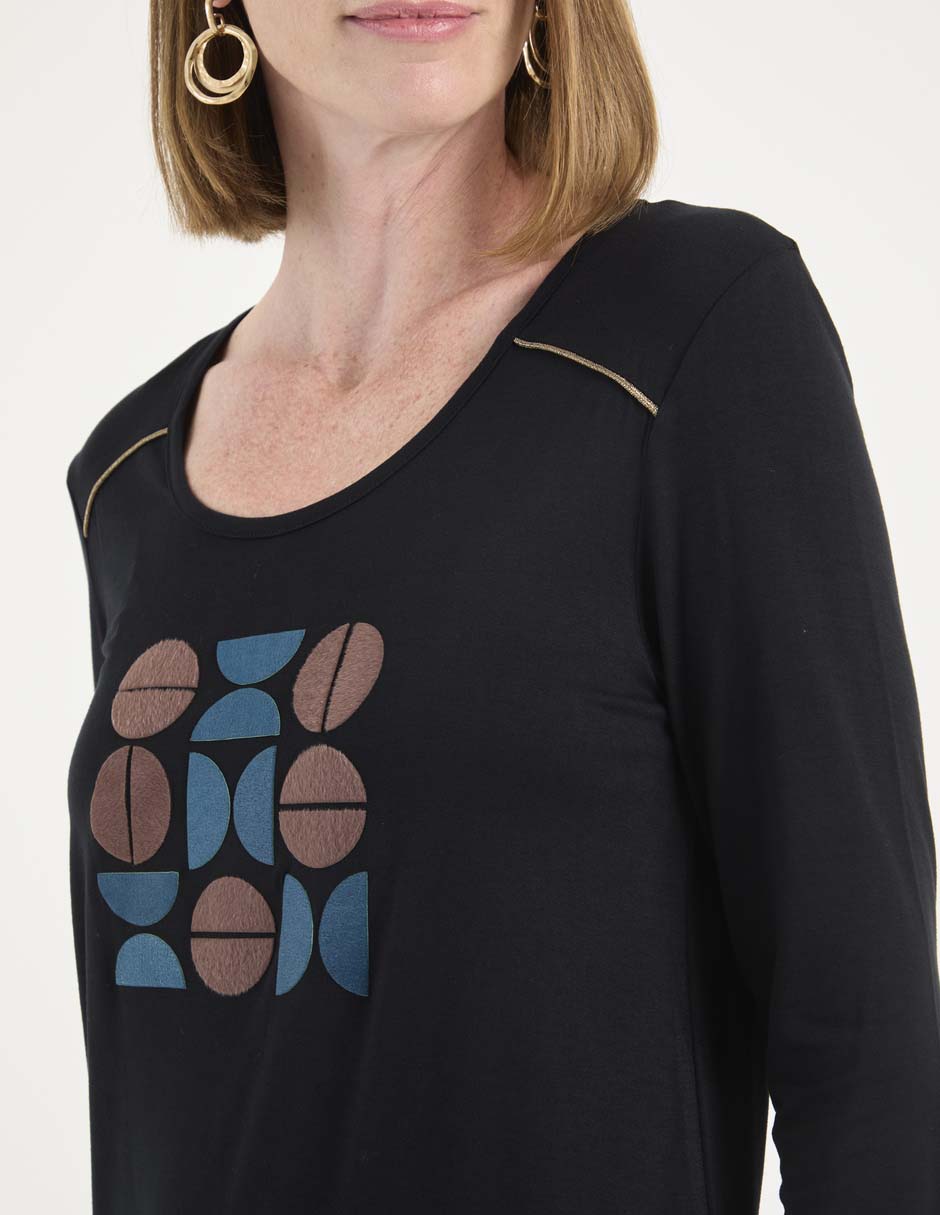 Blusa manga 3/4 para mujer 4