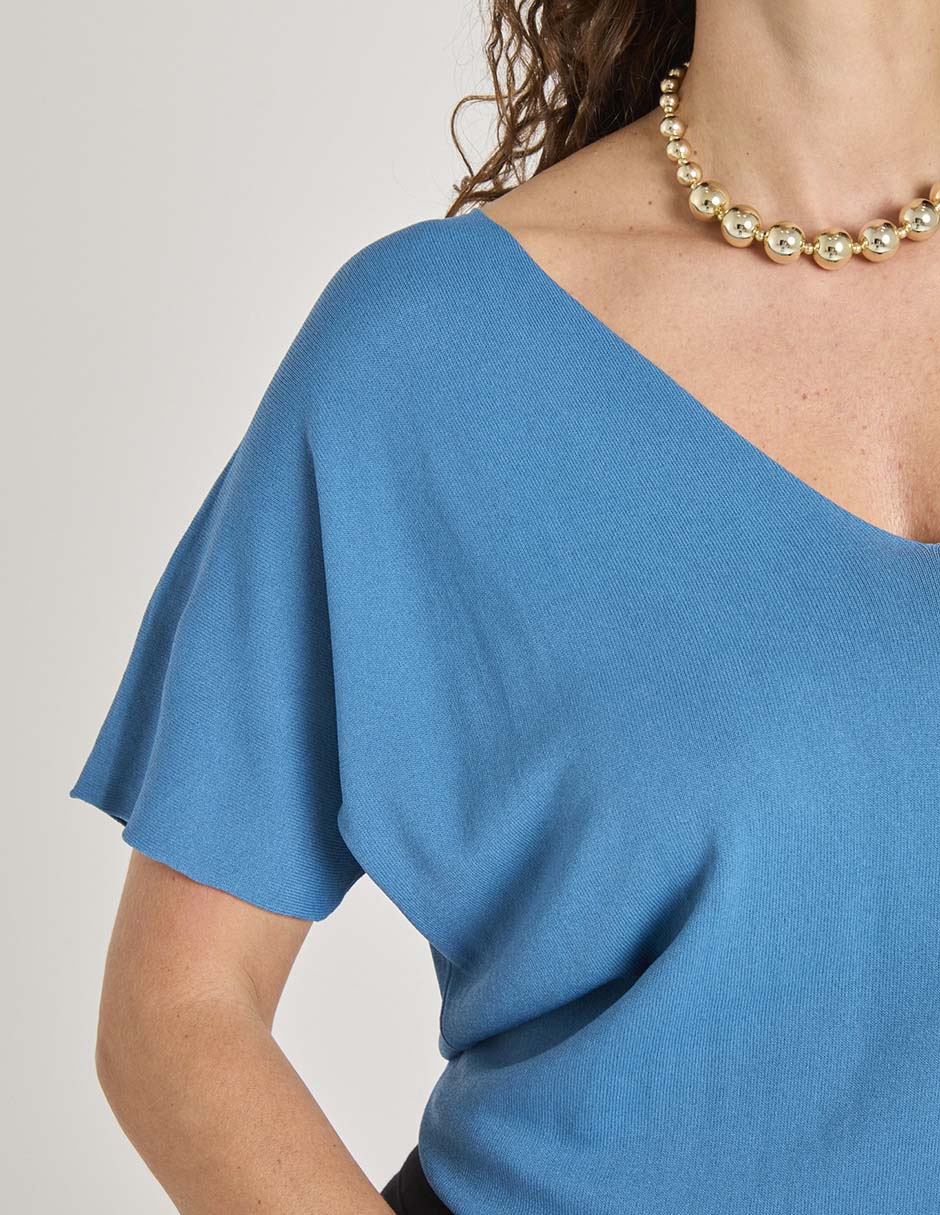 Blusa manga corta para mujer 4