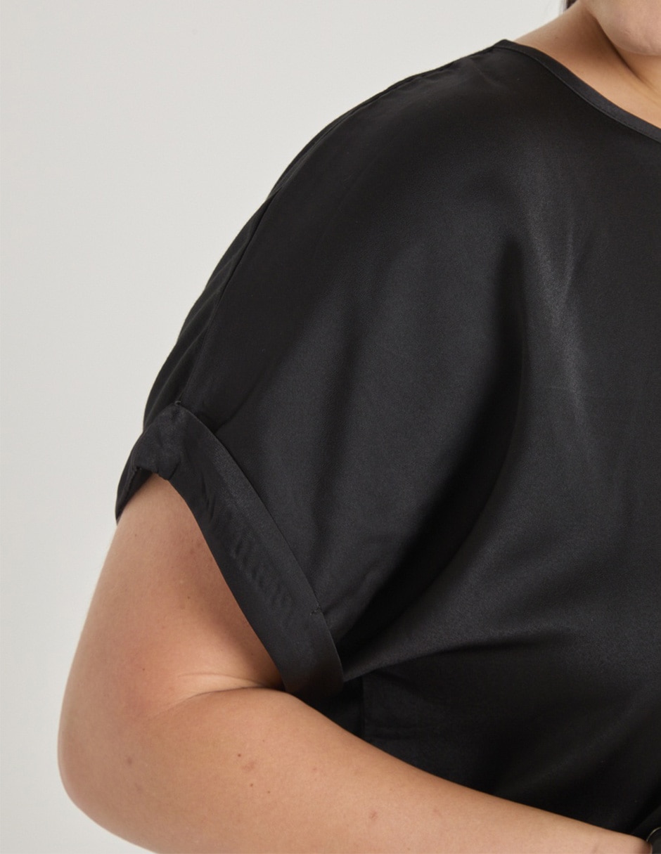 Blusa manga corta para mujer 4
