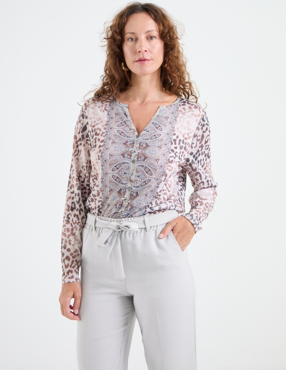 Blusa manga larga para mujer Blusa manga larga para mujer
