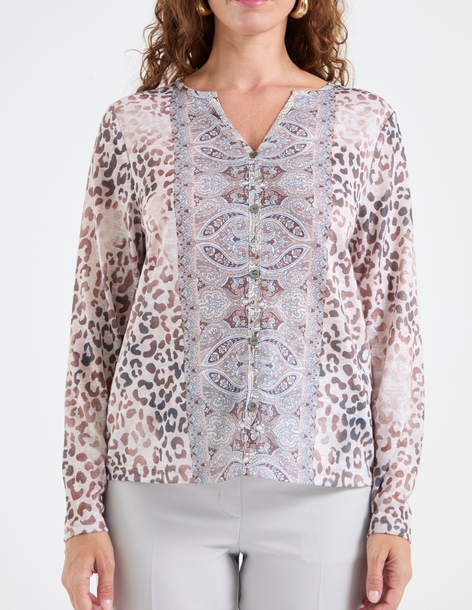Blusa manga larga para mujer 5
