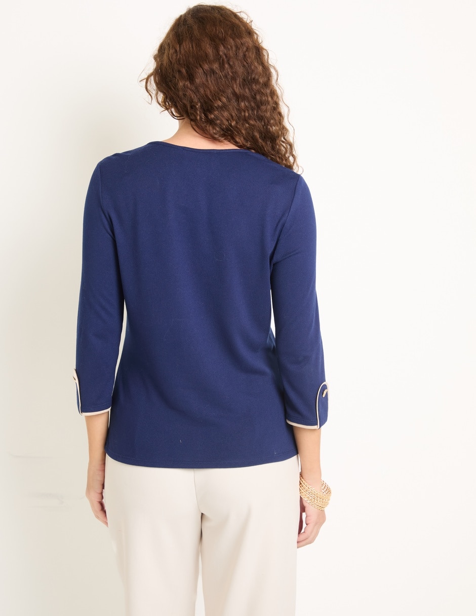 Blusa manga 3/4 para mujer 2
