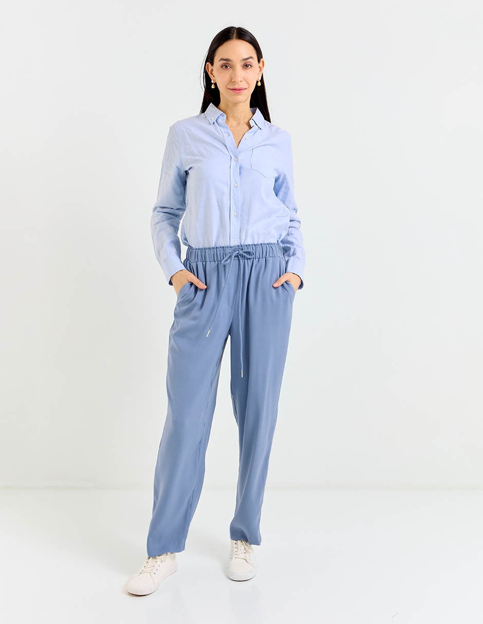 Pantalón easy pant straight para mujer 3