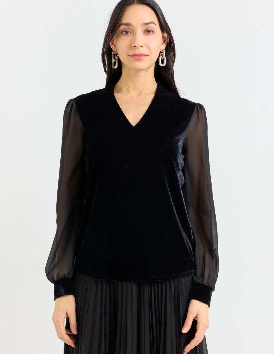 Blusa manga larga para mujer 5