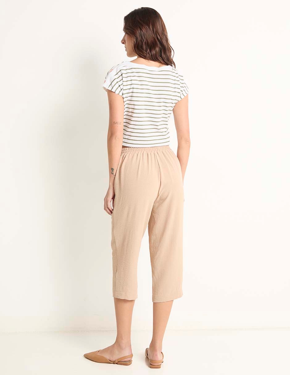 Pantalón capri slim para mujer 2