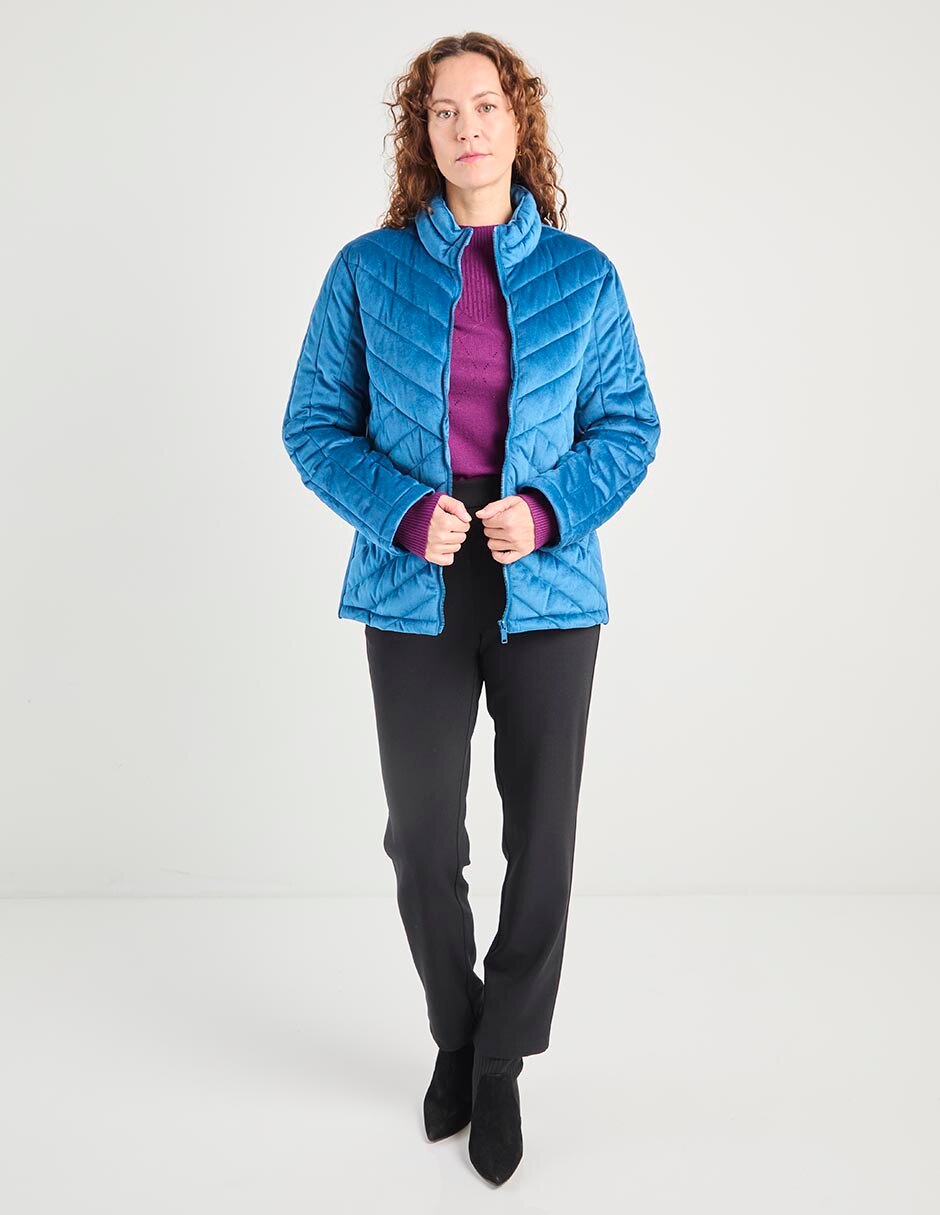 CHAMARRA LA MODE, G, TEAL LISO LMM25027