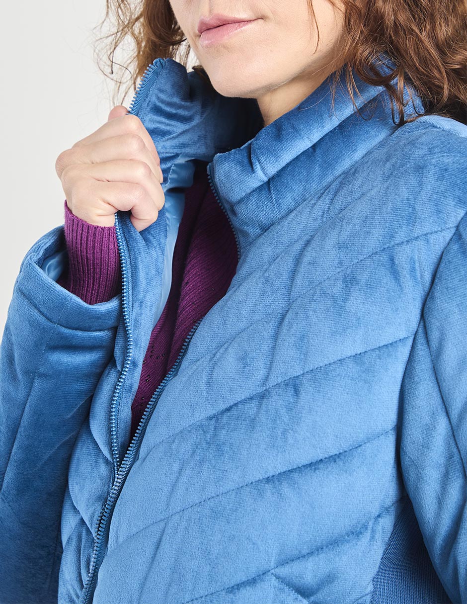 CHAMARRA LA MODE, G, TEAL LISO LMM25027