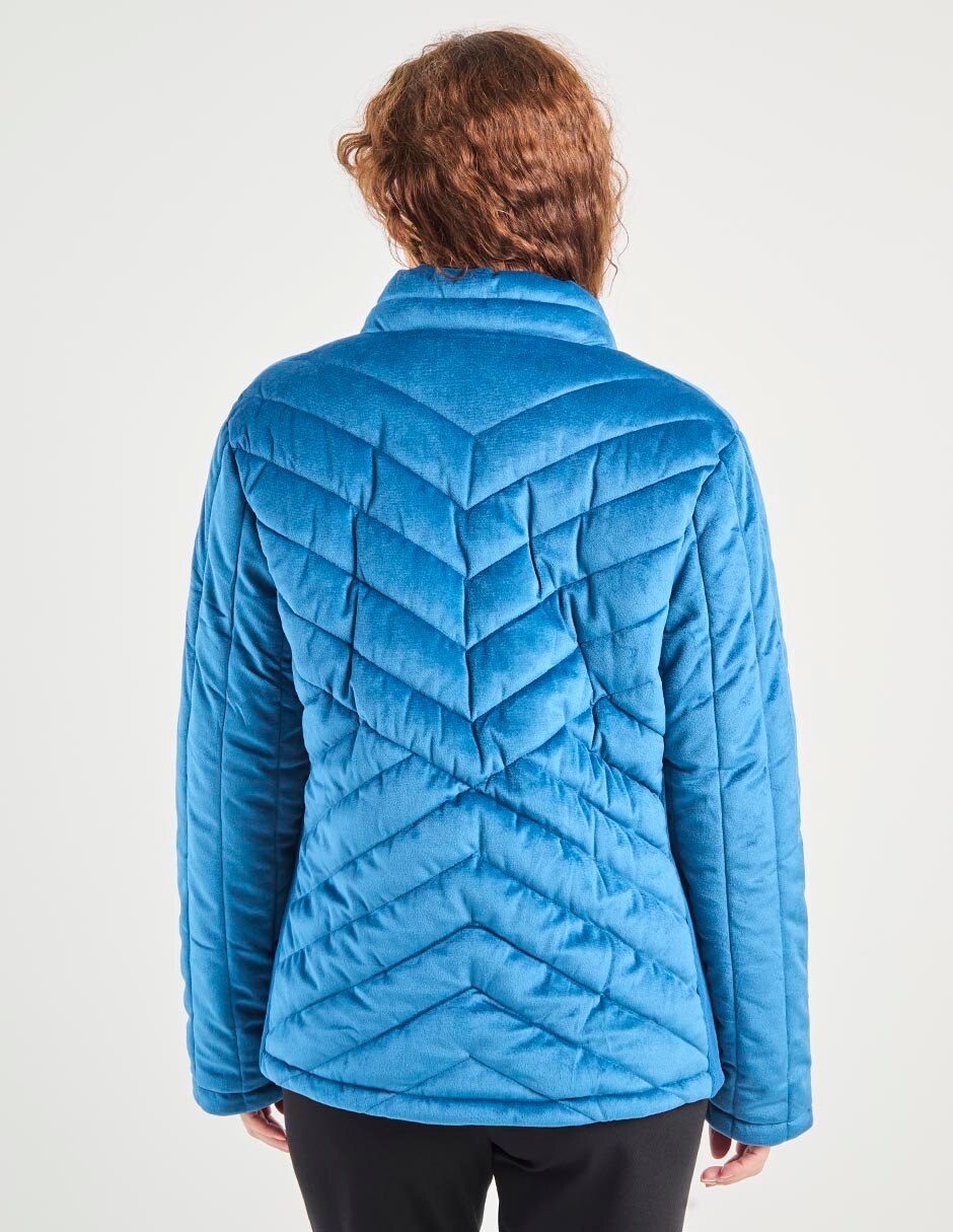 CHAMARRA LA MODE, G, TEAL LISO LMM25027