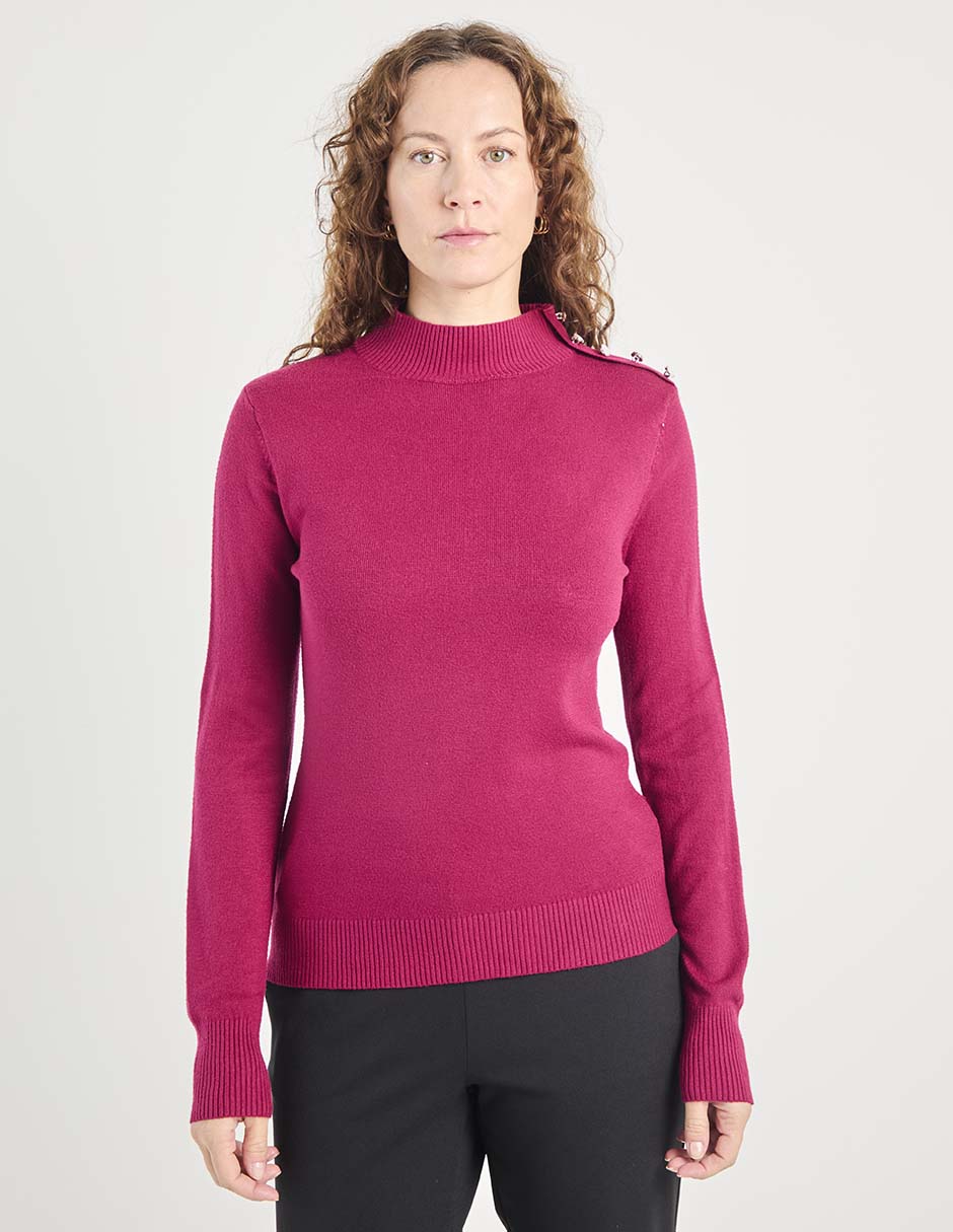 Suéter cuello alto para mujer 1