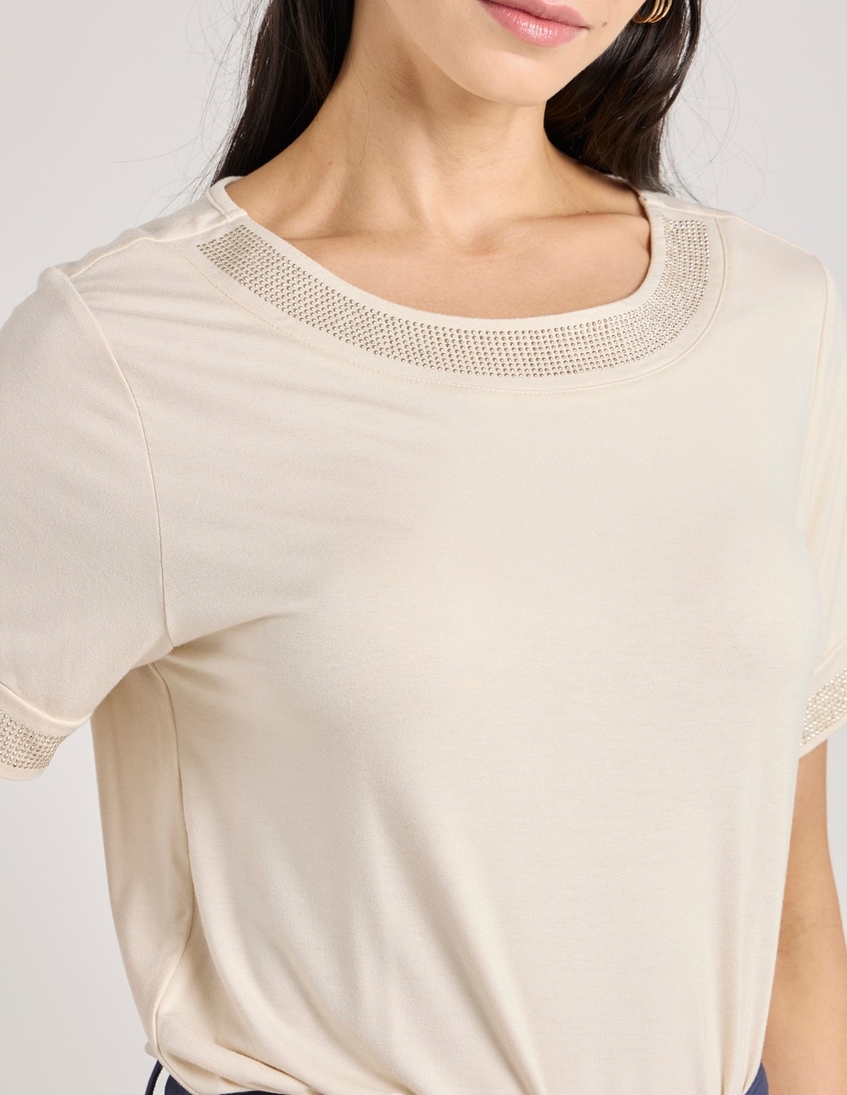 Blusa manga corta para mujer 4