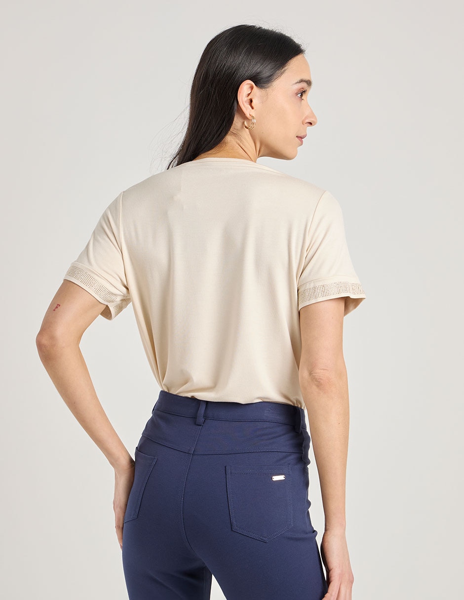 Blusa manga corta para mujer 6