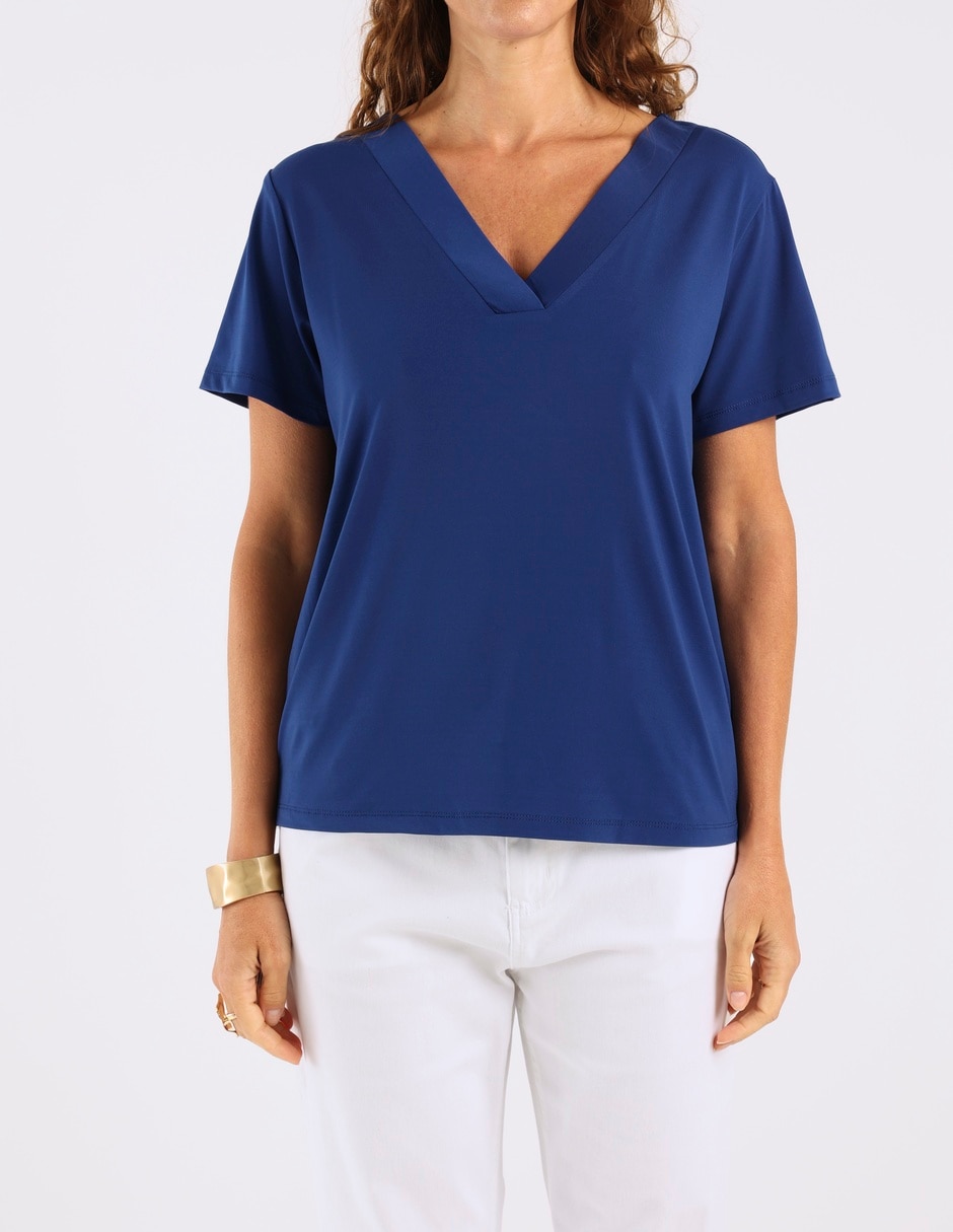 Blusa manga corta para mujer 7