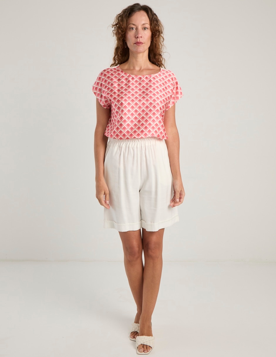 Blusa manga corta para mujer 3