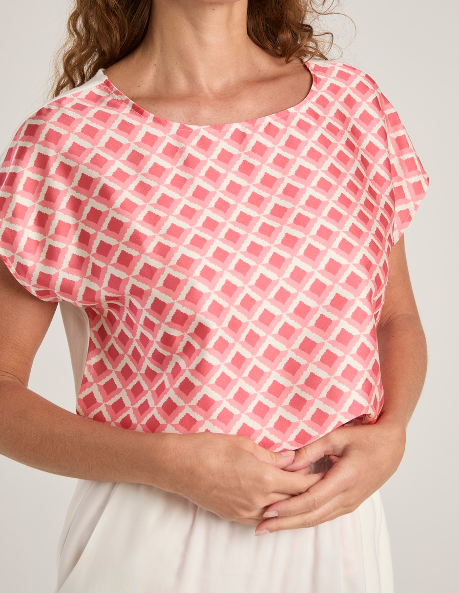 Blusa manga corta para mujer 4