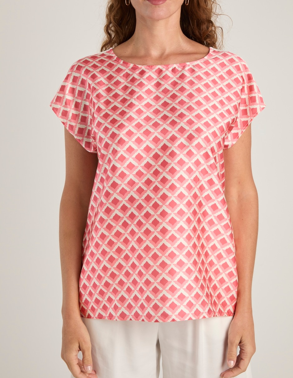 Blusa manga corta para mujer 7