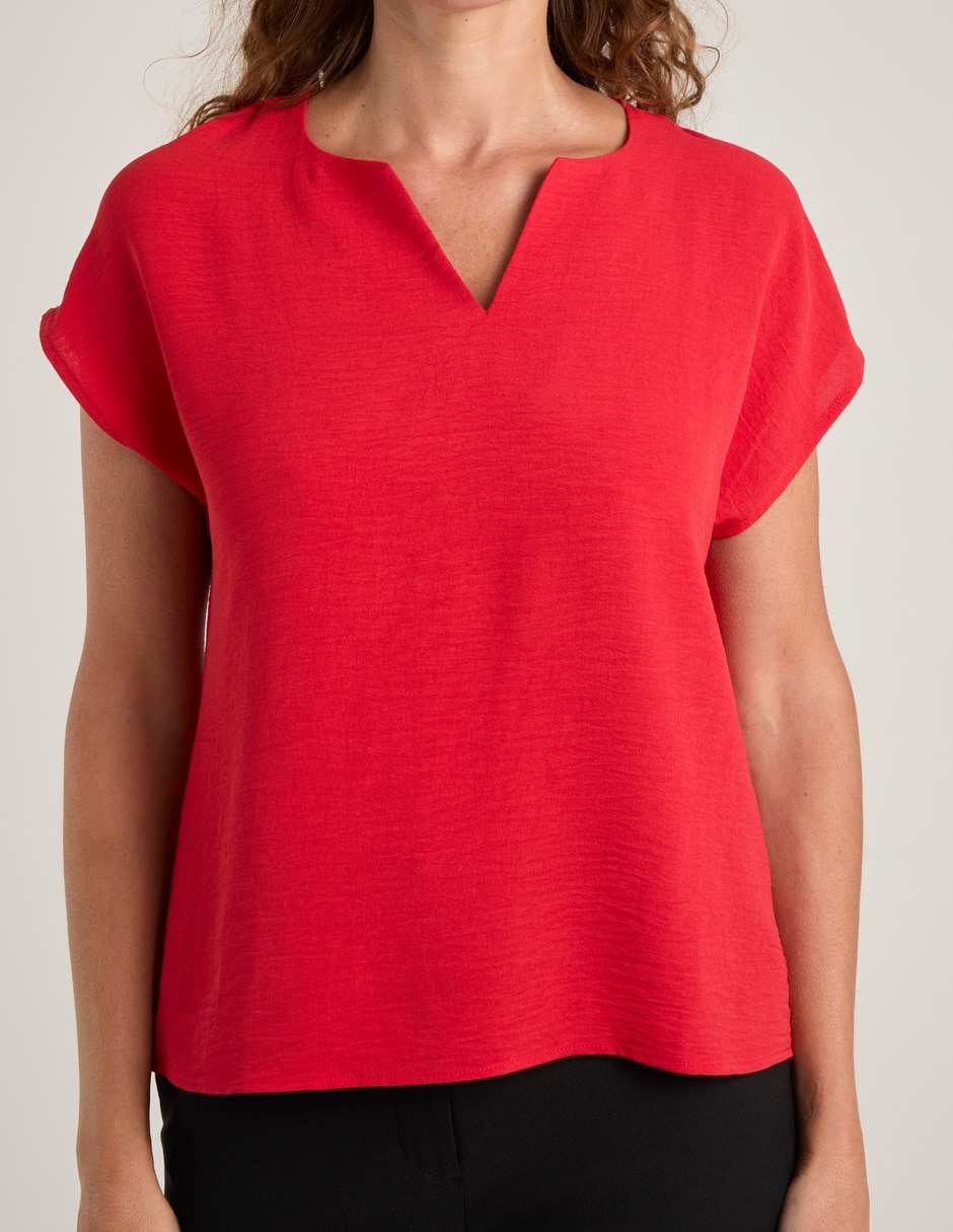 Blusa manga corta para mujer 6