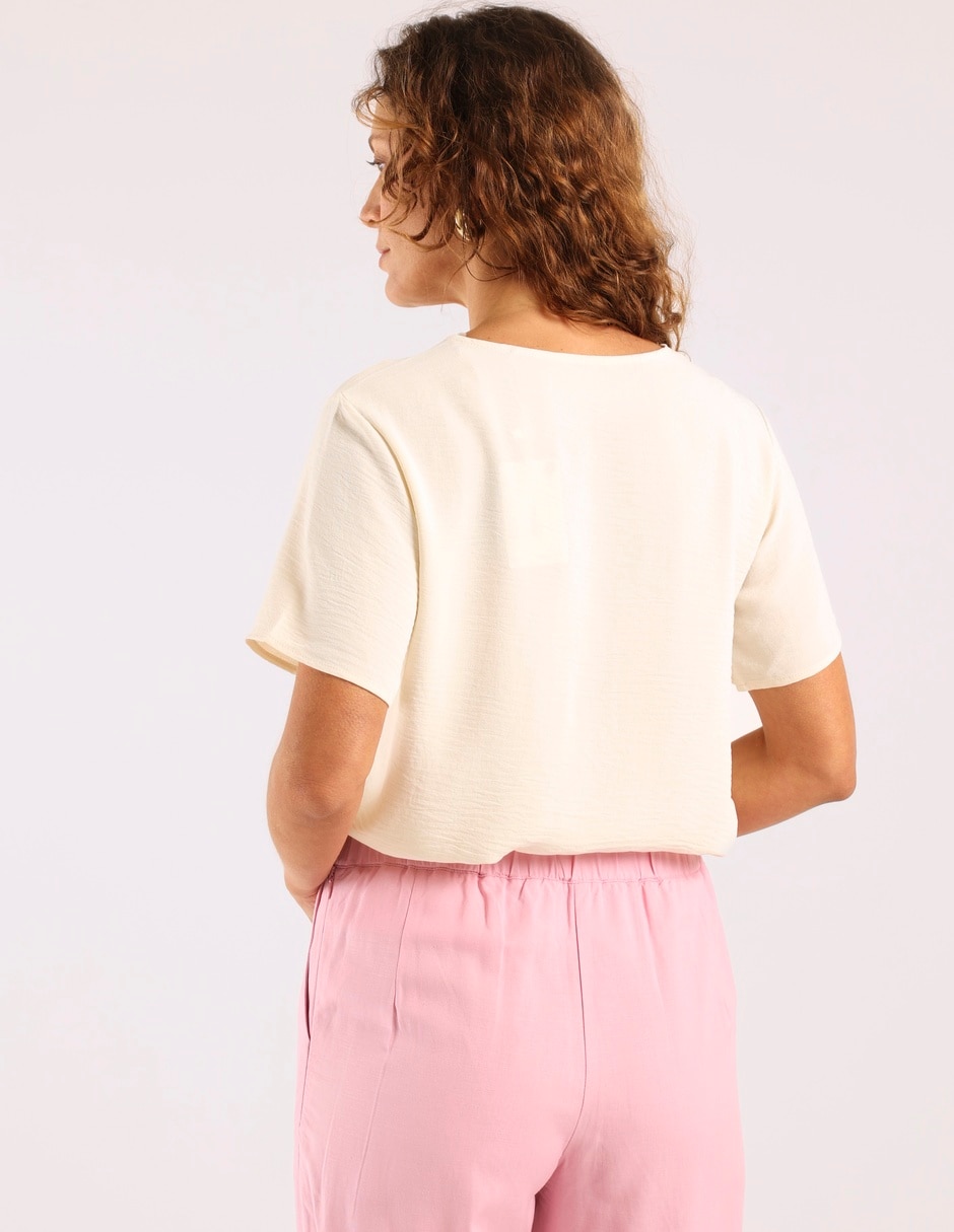 Blusa manga corta para mujer 5