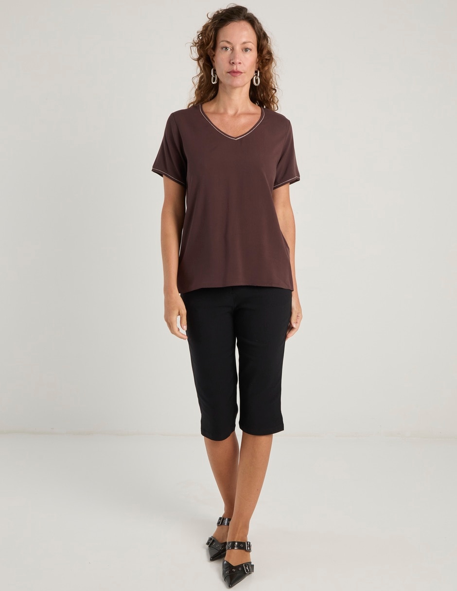 Blusa manga corta para mujer 3
