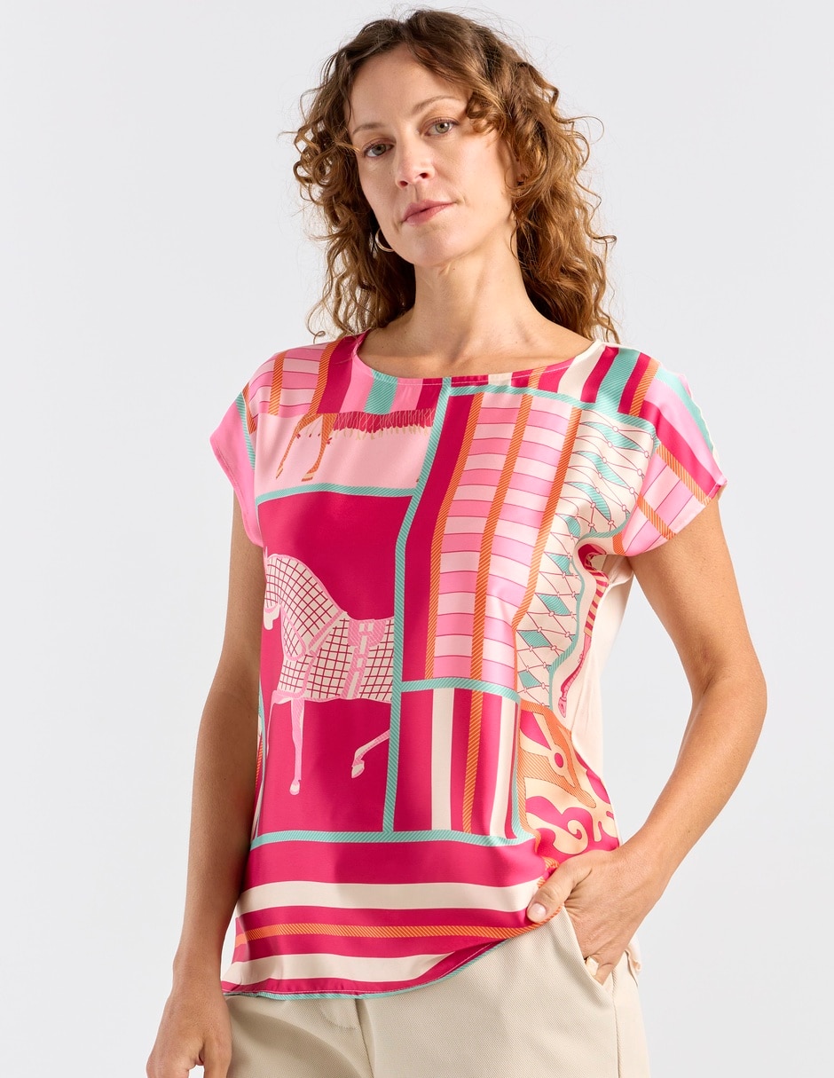 Blusa manga corta para mujer 2