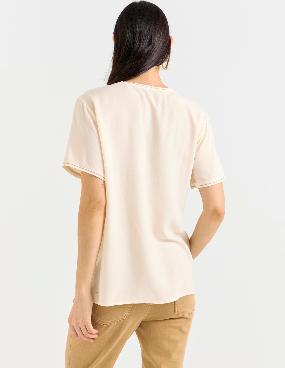 Blusa La Mode manga corta para mujer