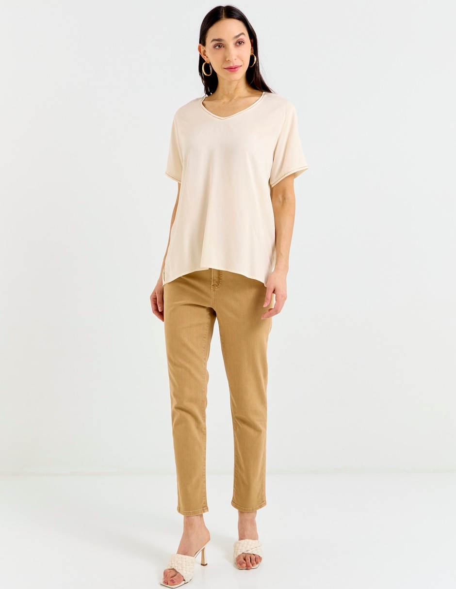 Blusa La Mode manga corta para mujer